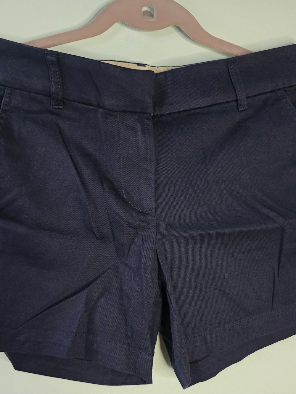 J.CREW Women’s Mid-Rise Navy Chino Shorts 5